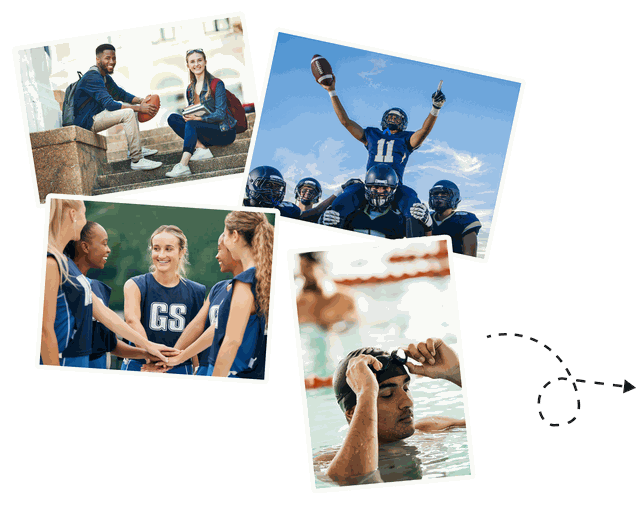 Former college athlete contemplating life after sports